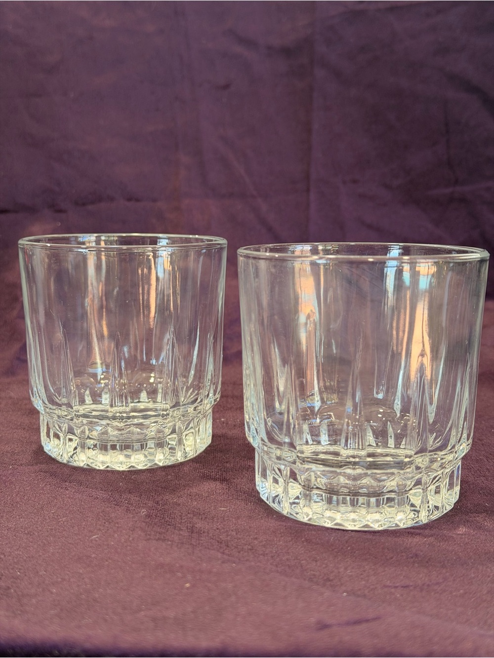 Vintage Arcoroc France Lancer Rocks Glasses - Set of 2